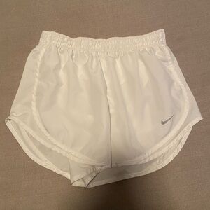 Nike Dri fit womens medium white Running Shorts